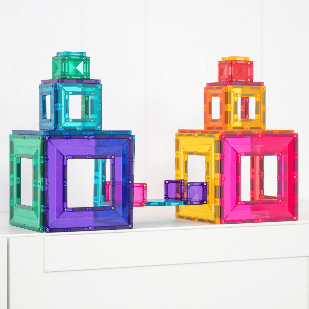 CONNETIX Bright Portal Pack 48 Piece | Magnetic Tiles Toy