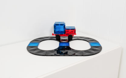 CONNETIX 16 Piece Roads, Ramps & Intersections Pack | Magnetic Tiles