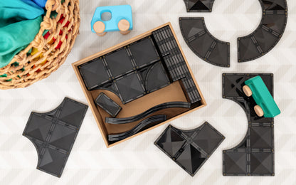 CONNETIX Creative Roads Pack 48 Piece | Magnetic Tiles Set