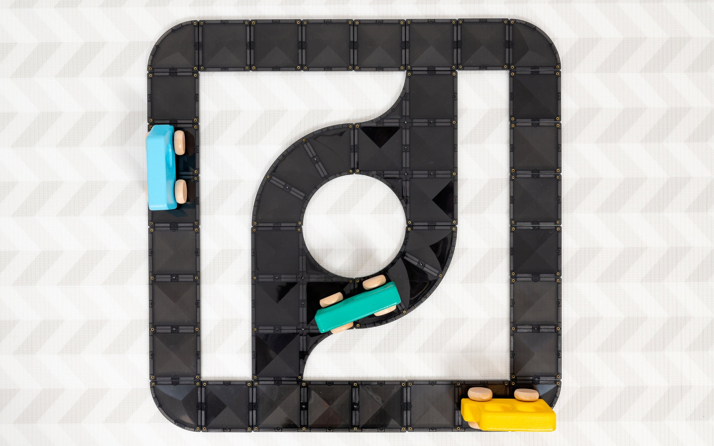 CONNETIX Creative Roads Pack 48 Piece | Magnetic Tiles Set