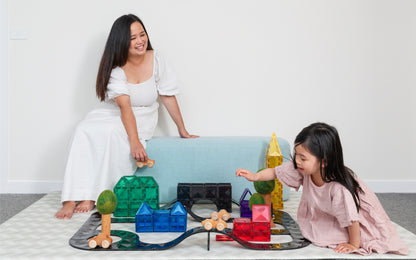 CONNETIX Creative Roads Pack 48 Piece | Magnetic Tiles Set