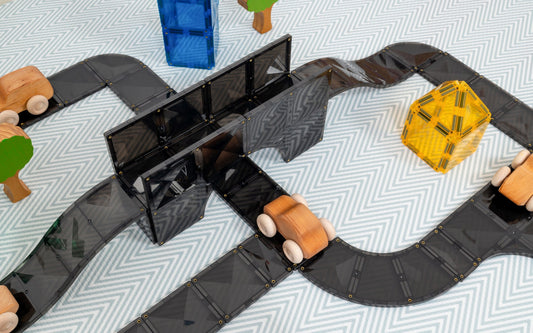 CONNETIX Creative Roads Pack 48 Piece | Magnetic Tiles Set
