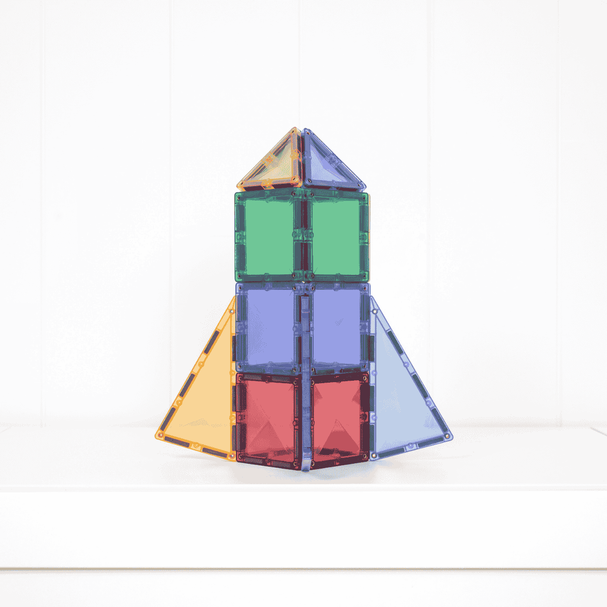 CONNETIX 32 Piece Pastel Mini Pack | Magnetic Tiles for Kids