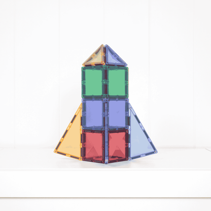 CONNETIX 32 Piece Pastel Mini Pack | Magnetic Tiles for Kids