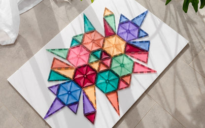 CONNETIX 40 Piece Pastel Geometry Pack | STEAM Magnetic Tiles