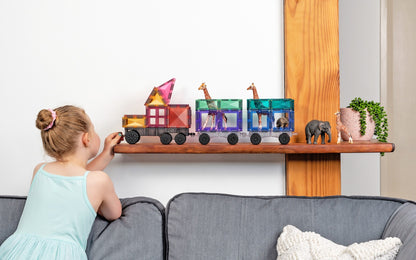CONNETIX 50 Piece Pastel Transport Pack | Magnetic Vehicle Tiles
