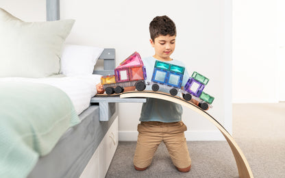CONNETIX 50 Piece Pastel Transport Pack | Magnetic Vehicle Tiles