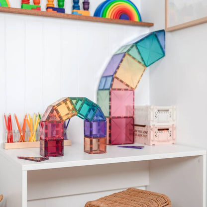 CONNETIX 64 Piece Pastel Starter Pack | Magnetic Tiles Toy