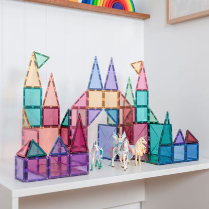 CONNETIX 64 Piece Pastel Starter Pack | Magnetic Tiles Toy
