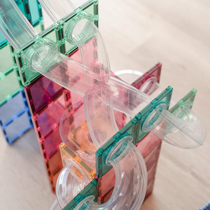 CONNETIX® 80 Piece Pastel Ball Run Expansion Pack | STEM Toy