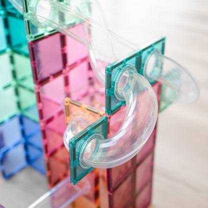 CONNETIX® 80 Piece Pastel Ball Run Expansion Pack | STEM Toy