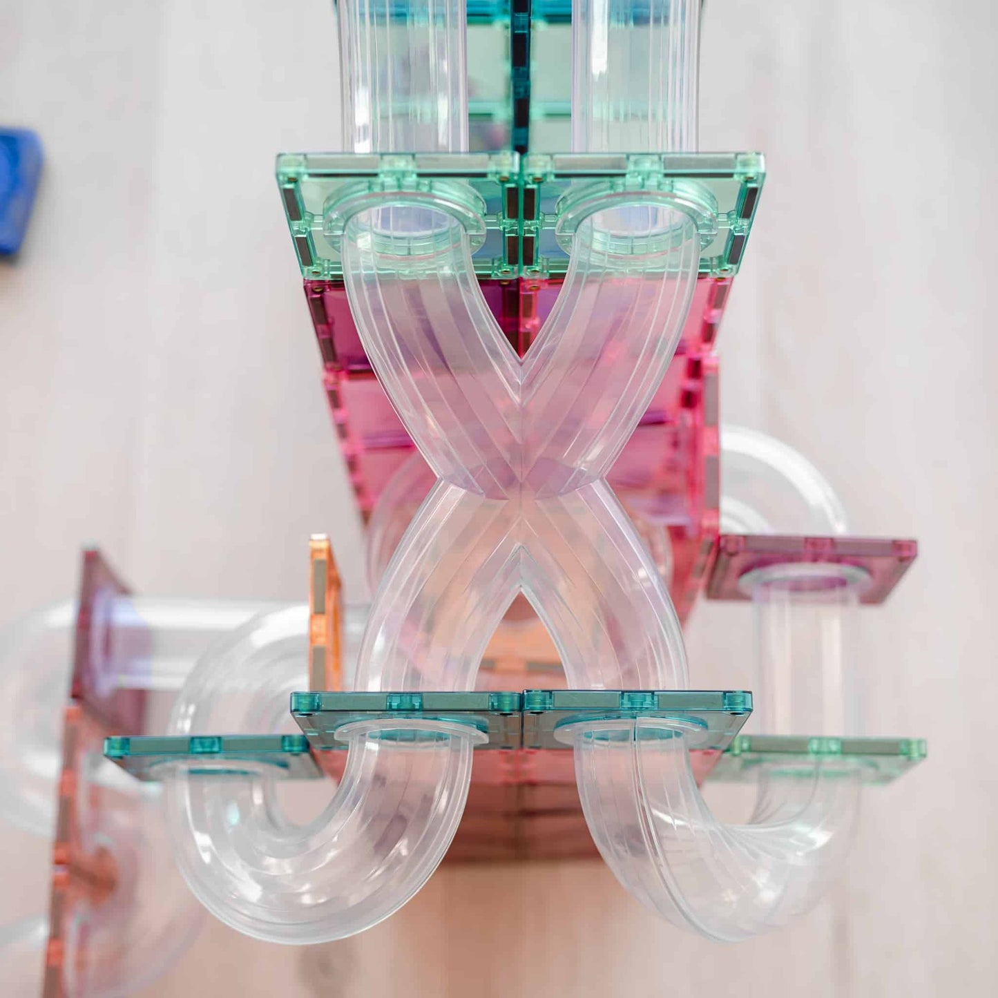 CONNETIX® 80 Piece Pastel Ball Run Expansion Pack | STEM Toy