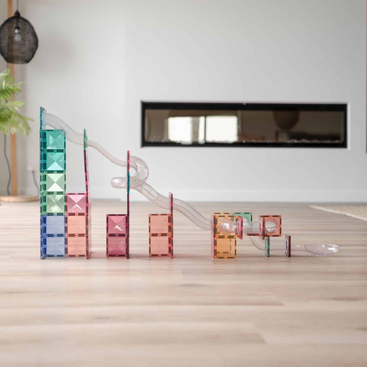 CONNETIX® 80 Piece Pastel Ball Run Expansion Pack | STEM Toy