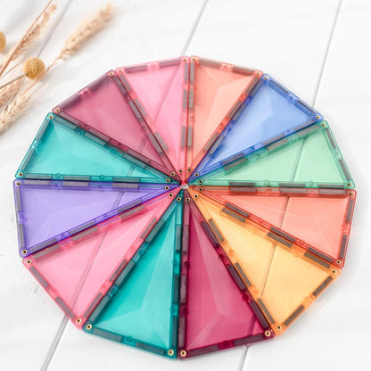 Connetix Pastel Mega Pack 202 Piece | Magnetic Tiles Set