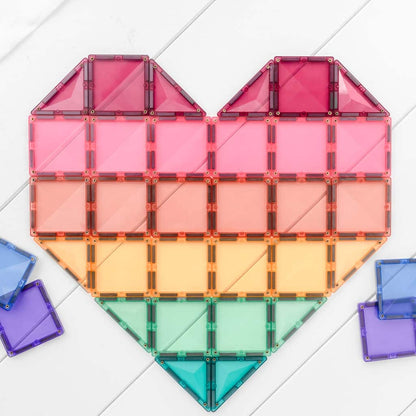 Connetix Pastel Mega Pack 202 Piece | Magnetic Tiles Set