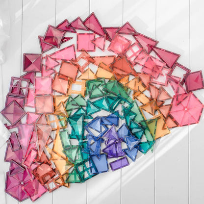 Connetix Pastel Mega Pack 202 Piece | Magnetic Tiles Set