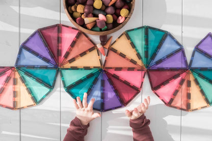 Connetix Pastel Mega Pack 202 Piece | Magnetic Tiles Set