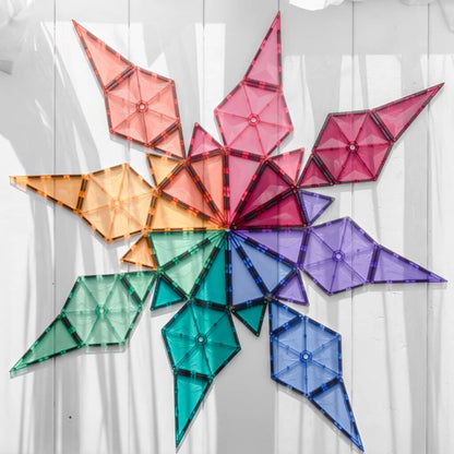 Connetix Pastel Mega Pack 202 Piece | Magnetic Tiles Set
