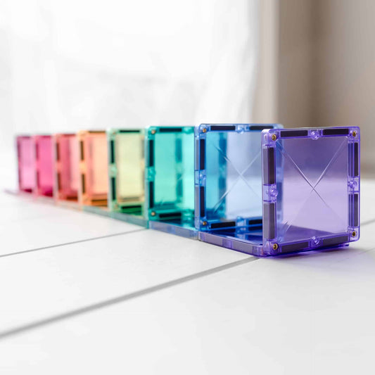 Connetix Pastel Mega Pack 202 Piece | Magnetic Tiles Set