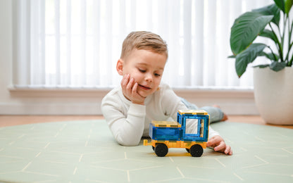 CONNETIX® 2 Piece Rainbow Car Pack | Magnetic Tile Vehicles