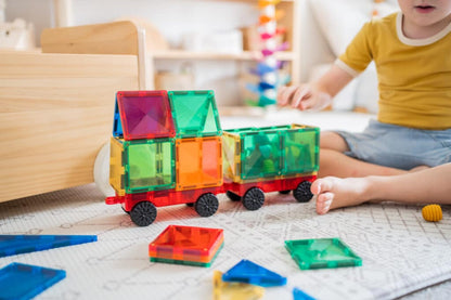 CONNETIX 24 Piece Rainbow Motion Pack | Magnetic Car Building Set