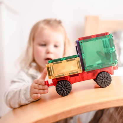 CONNETIX 24 Piece Rainbow Motion Pack | Magnetic Car Building Set