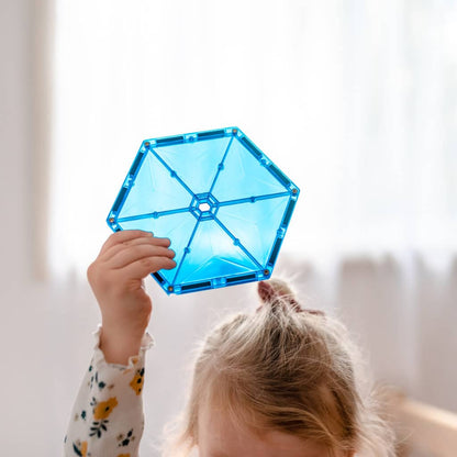 CONNETIX 30 Piece Rainbow Geometry Pack | Magnetic Tiles Toy