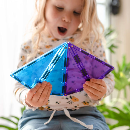 CONNETIX 30 Piece Rainbow Geometry Pack | Magnetic Tiles Toy