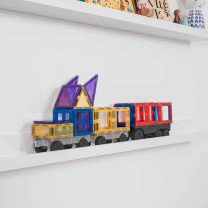 CONNETIX Rainbow Transport Pack 50pc | Magnetic Tiles for Kids