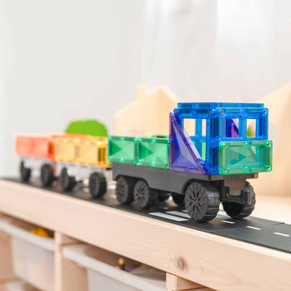 CONNETIX Rainbow Transport Pack 50pc | Magnetic Tiles for Kids