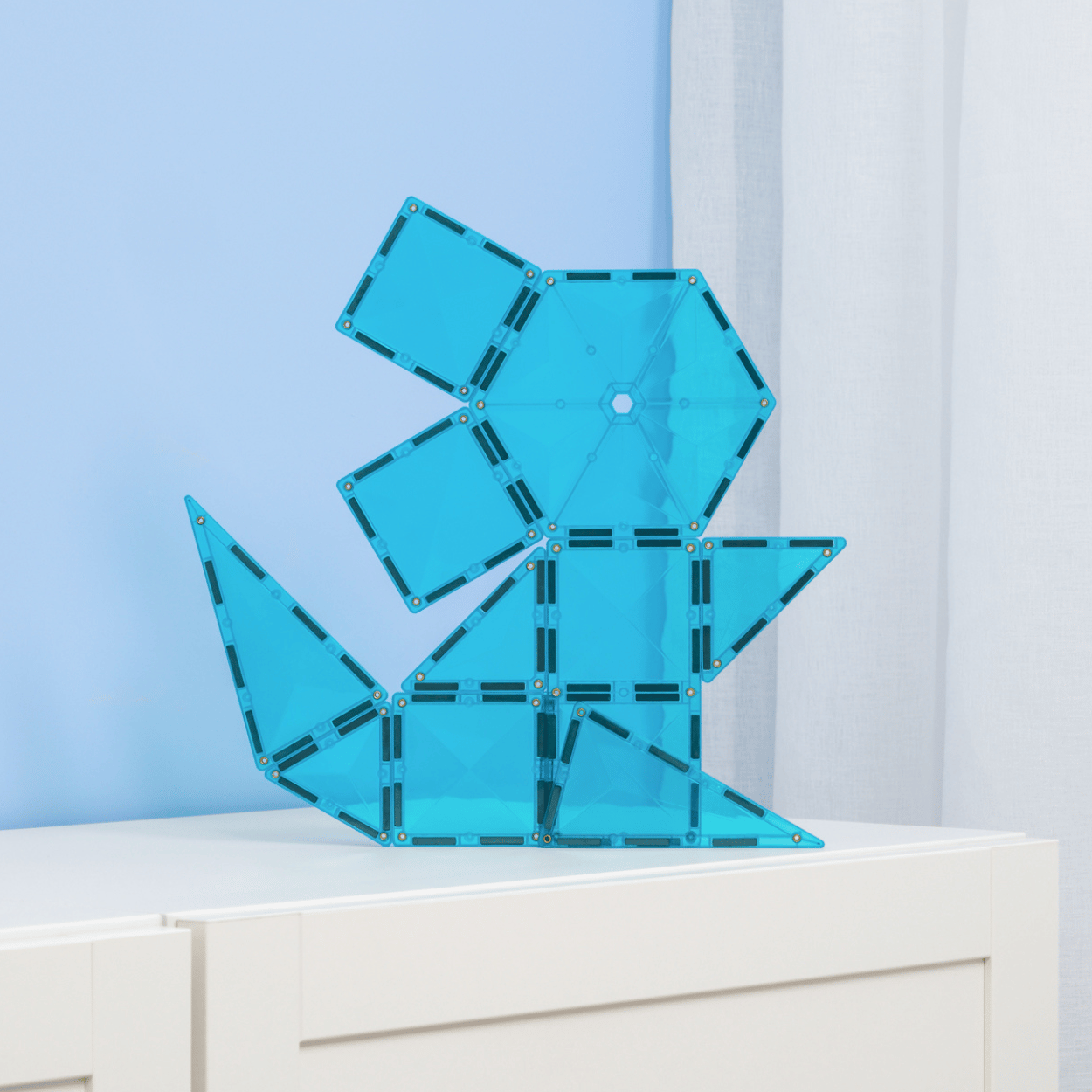 CONNETIX Charity Edition Teal Pack 20 Piece | Magnetic Tiles