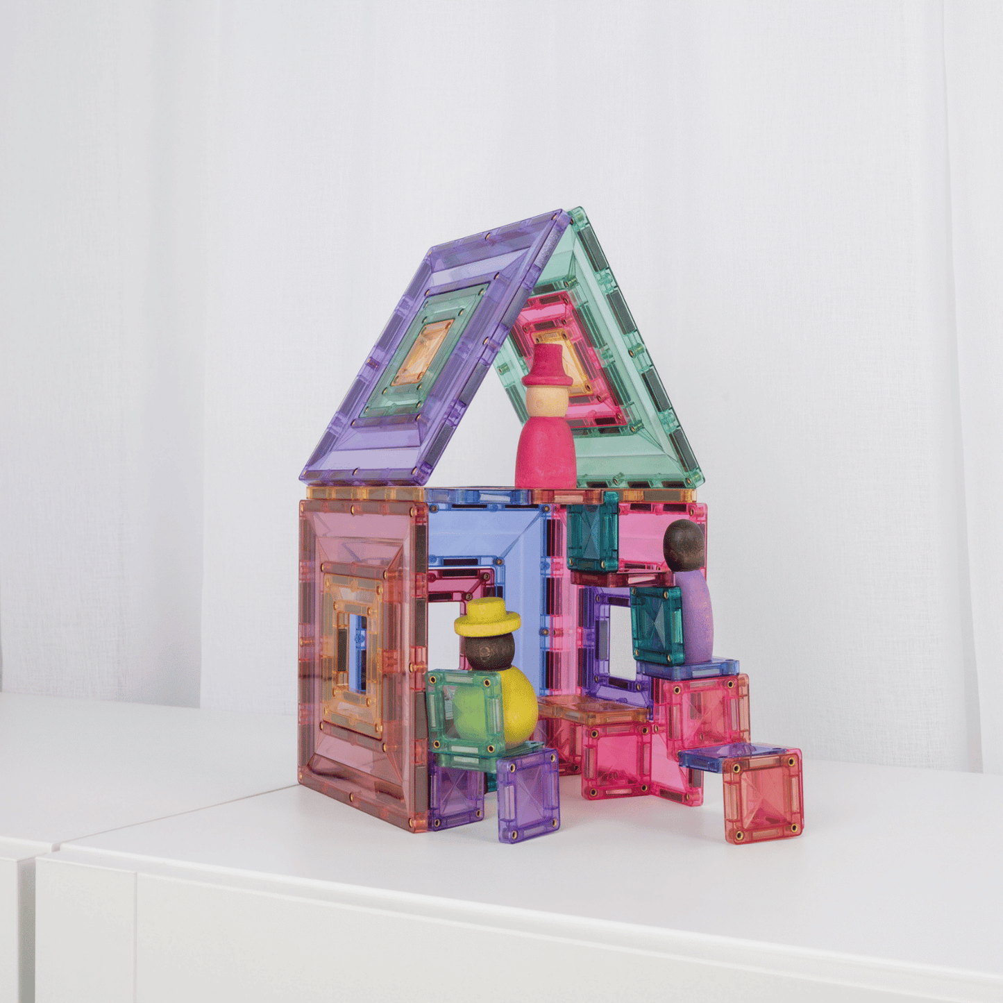 CONNETIX Pastel Portal Pack 48 Piece Magnetic Tile Set