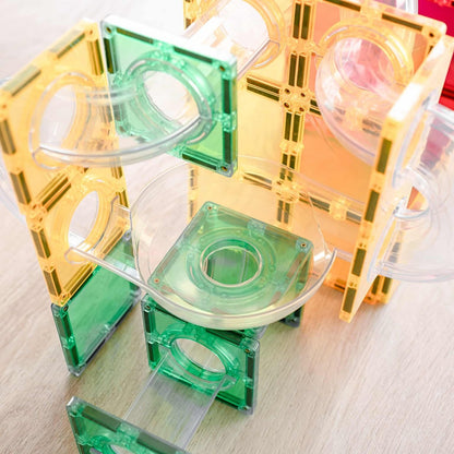 CONNETIX 66 Piece Rainbow Ball Run Expansion Pack | STEM Toy