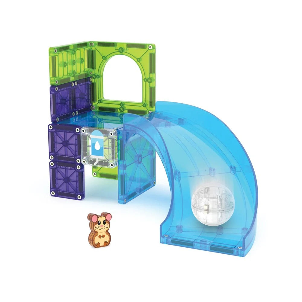 Magnetic Tiles Hamster Ball - 13 Piece Magnetic Building Set