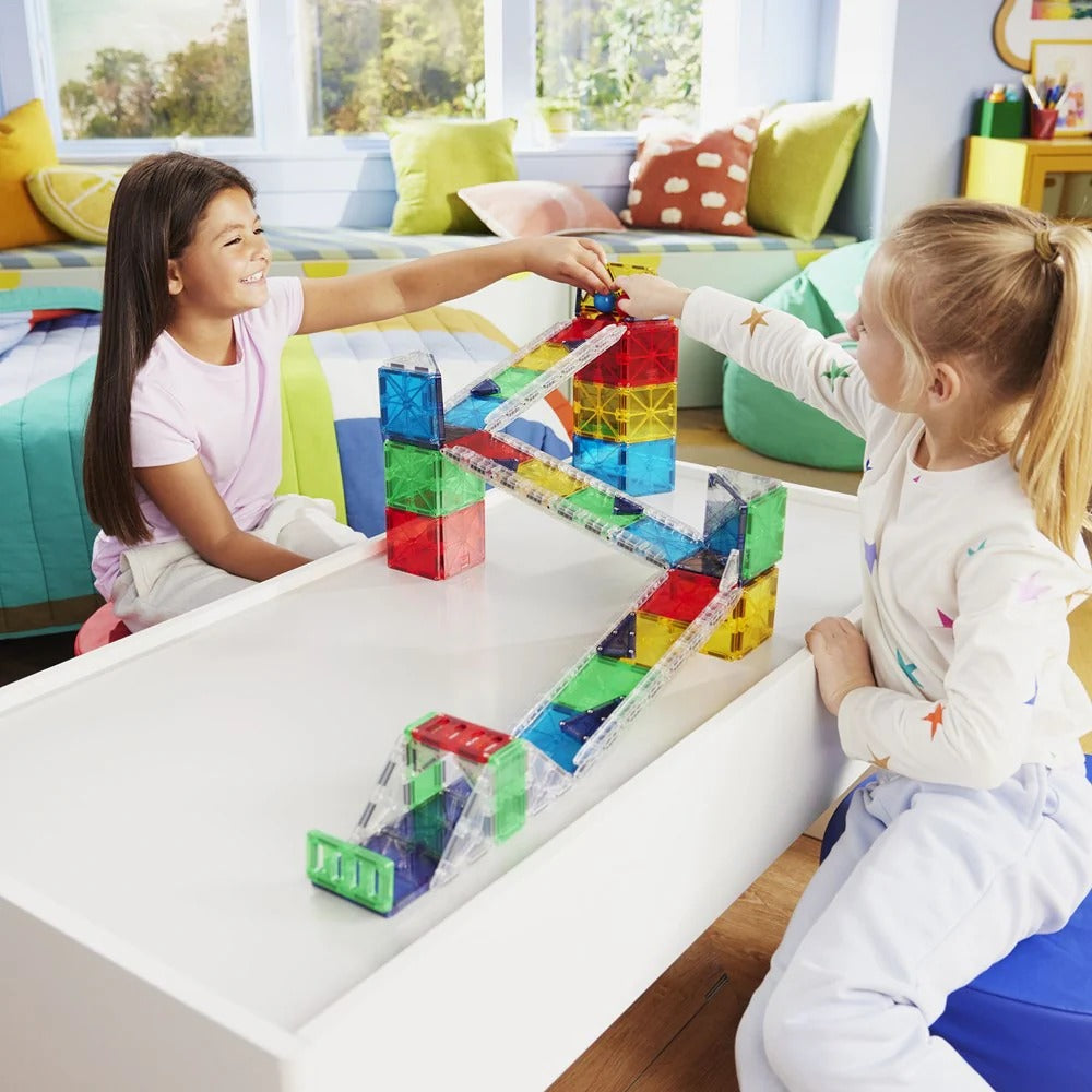 MAGNA-TILES Rail Racers Deluxe 90-Piece Set | STEM Toy