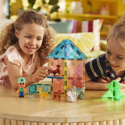 Magnetic Tiles Puppy Park - 27 Piece Magnetic Building Set