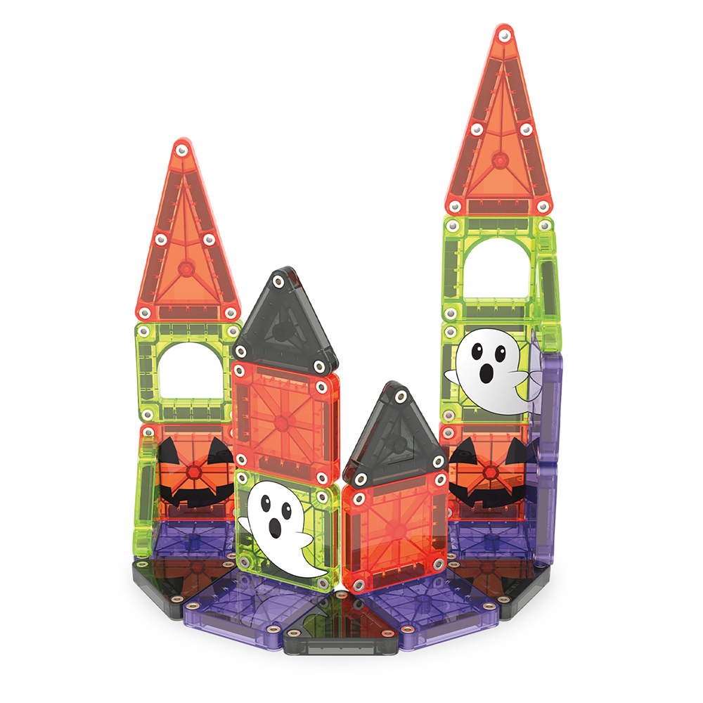 Magnetic Tiles microMAGS Spooky Travel Set - Building Toy
