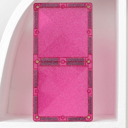 Pink glittery door with decorative elements 