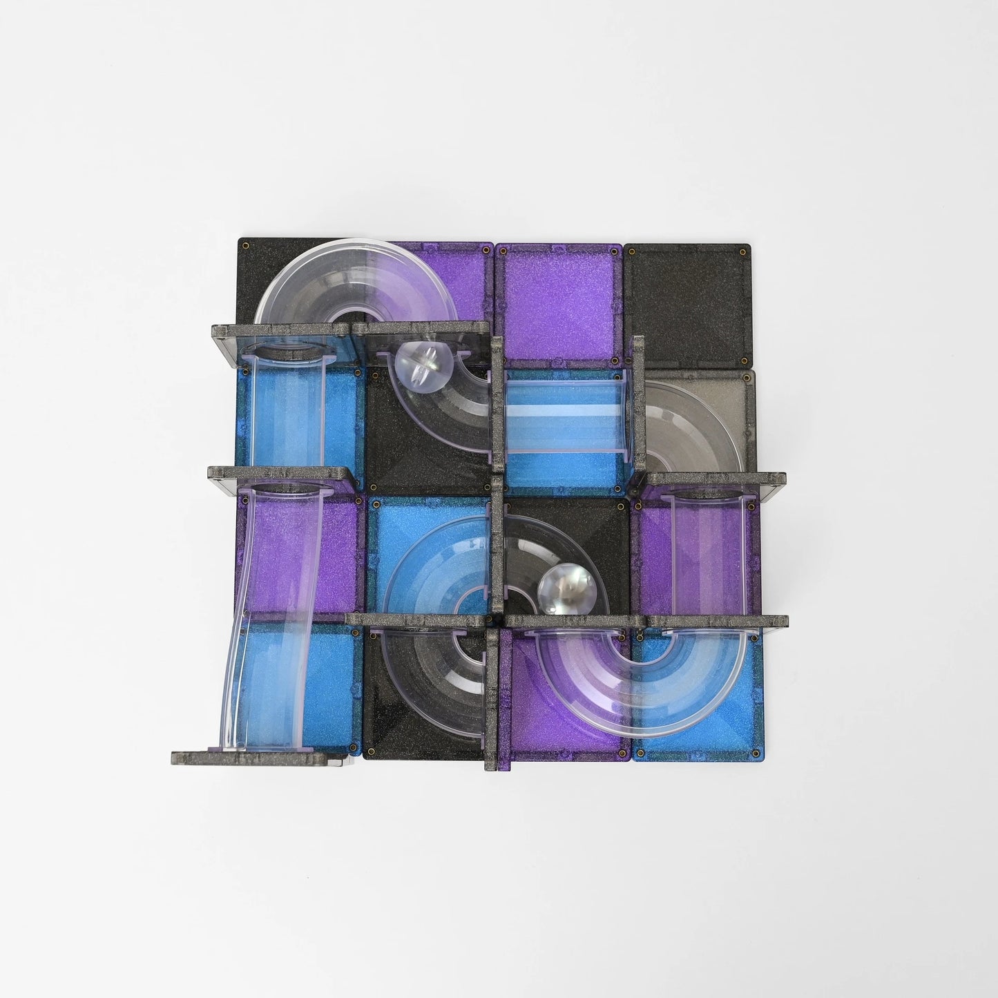 Square magnetic tile toy